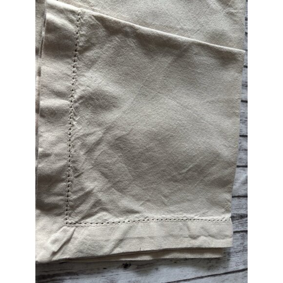 Set of 4 Pottery Barn 100% Linen Square Napkins Oatmeal Beige 18" - Picture 3 of 8